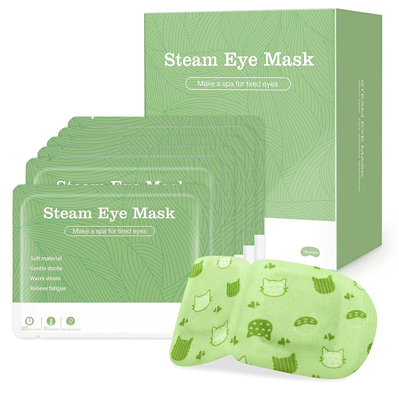 1 Steam Eye Masks, Pack of 16 Disposable Moist Self-Heating Warm Compress Eye Patches, Heat Lasts 40-60 Minutes, Relief for Dry Eyes, Great for Sleep,