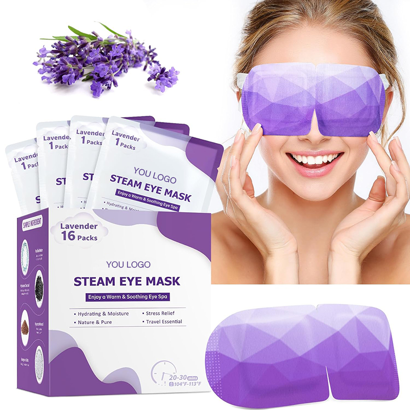 1 16 Pack Steam Eye Masks, Disposable Self-Heating Warm Compress Sleep Eye Patches, Moist Heat Therapy for Eyes, Perfect for Home, Office, Spa & Travel