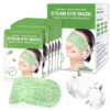 1 16 Pack Steam Eye Masks, Fragrance-Free Disposable Self-Heating Warm Compress Eye Patches, Relieve Dry Eyes, Eye Fatigue & Puffiness, Travel Essentia