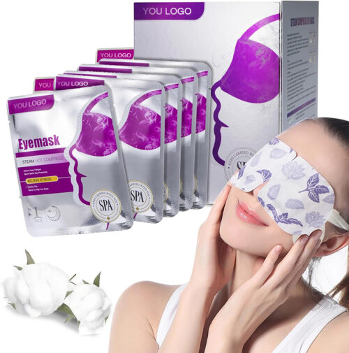 1 18 Pack Steam Eye Masks, Fragrance-Free Disposable Self-Heating Warm Compress Eye Patches for Dry Eyes & Cornea Care, Relieve Eye Fatigue, Ideal for