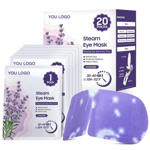 1 20 Count Steam Eye Masks, Self-Heating Warm Compress for Eyes, Disposable Heat Steam Eye Patches, Ideal for Sleep, Spa & Travel Essentials, Relaxatio