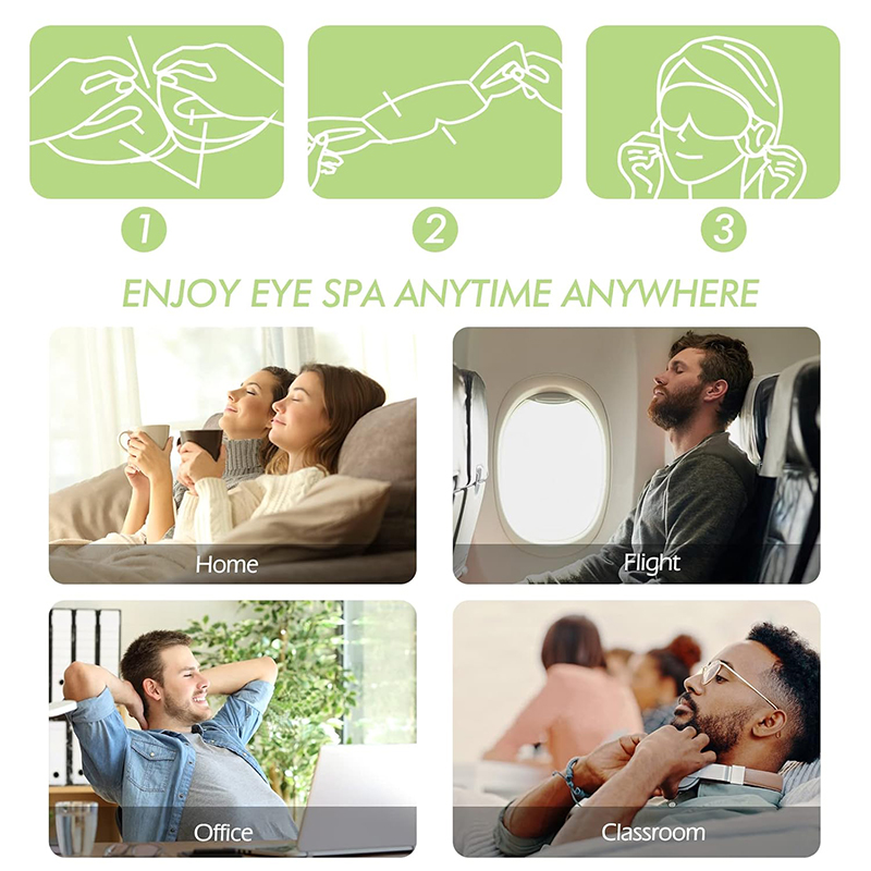 2 Steam Eye Masks, Pack of 16 Disposable Self-Heating Moist Warm Compress Eye Patches, 40-60 Minutes Constant Warm Steam to Soothe Dry Eyes, Perfect fo