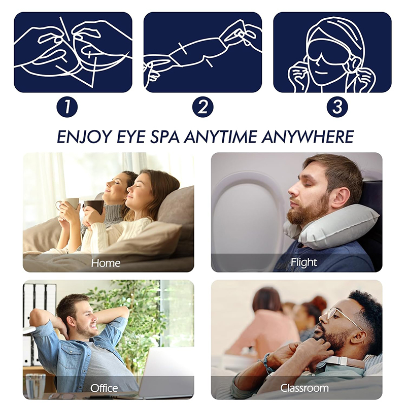 2 Steam Eye Masks, Pack of 30 Disposable Self-Heating Moist Warm Compress Eye Patches, 40-60 Mins Long Lasting Warm Steam to Relieve Dry Eyes, Ideal fo