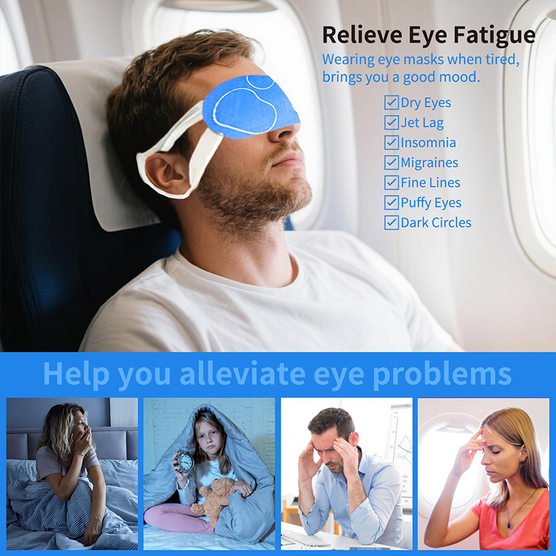 2 48 Pack Steam Eye Masks, Fragrance-Free Disposable Self-Heating Warm Compress Eye Patches for Dry Eyes, Help Reduce Dark Circles & Eye Puffiness, Rel