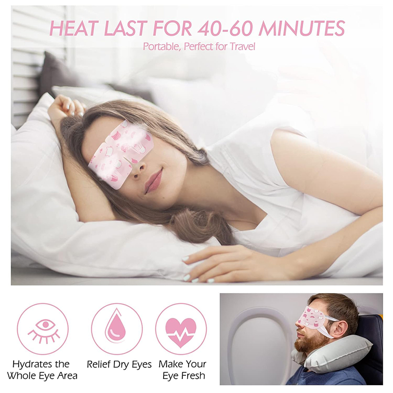 3 Steam Eye Masks, Pack of 16 Disposable Self-Heating Moist Warm Compress Eye Patches, 40-60 Mins Long-Lasting Warm Steam to Relieve Dry Eyes, Ideal fo