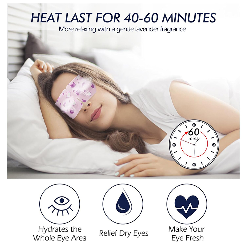 3 Steam Eye Masks, Pack of 30 Disposable Self-Heating Moist Warm Compress Eye Patches, 40-60 Mins Long Lasting Warm Steam to Relieve Dry Eyes, Ideal fo