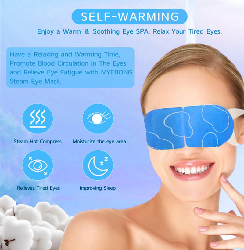 3 48 Pack Steam Eye Masks, Fragrance-Free Disposable Self-Heating Warm Compress Eye Patches for Dry Eyes, Help Reduce Dark Circles & Eye Puffiness, Rel