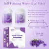 4 16 Pack Steam Eye Masks, Disposable Self-Heating Warm Compress Sleep Eye Patches, Moist Heat Therapy for Eyes, Perfect for Home, Office, Spa & Travel