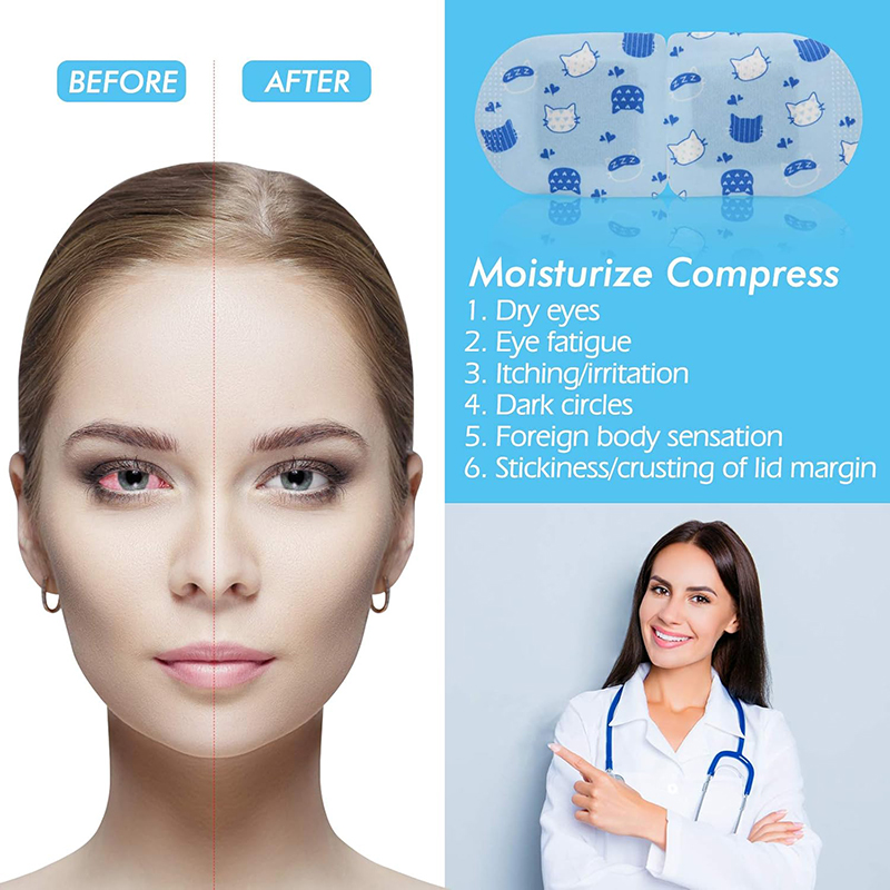 4 Steam Eye Masks, Pack of 16 Disposable Self-Heating Moist Warm Compress Eye Patches, 40-60 Mins Heat Duration for Dry Eyes, Perfect for Sleep, Spa Re