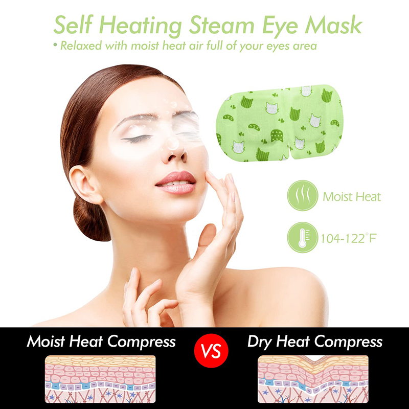 5 Steam Eye Masks, Pack of 16 Disposable Self-Heating Moist Warm Compress Eye Patches, 40-60 Minutes Constant Warm Steam to Soothe Dry Eyes, Perfect fo