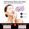 5 Steam Eye Masks, Pack of 30 Disposable Self-Heating Moist Warm Compress Eye Patches, 40-60 Mins Long Lasting Warm Steam to Relieve Dry Eyes, Ideal fo