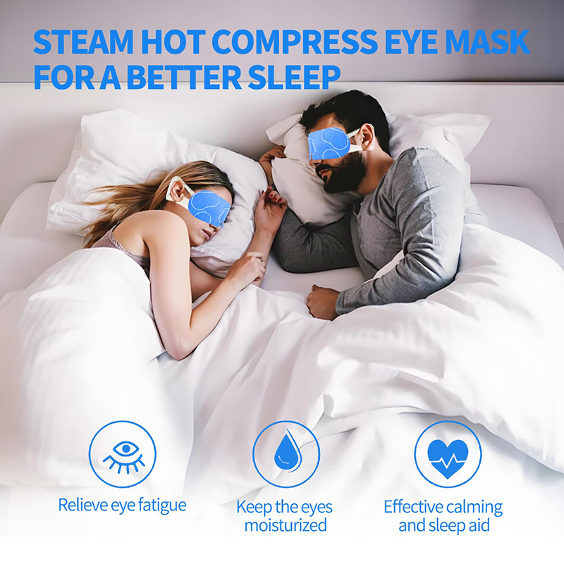 5 48 Pack Steam Eye Masks, Fragrance-Free Disposable Self-Heating Warm Compress Eye Patches for Dry Eyes, Help Reduce Dark Circles & Eye Puffiness, Rel