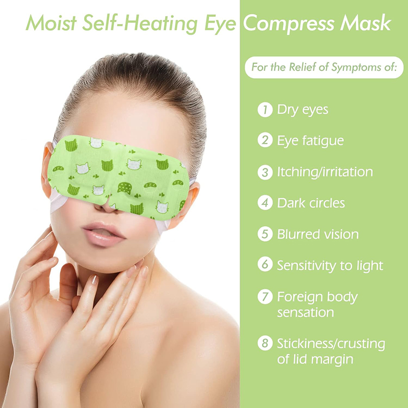 6 Steam Eye Masks, Pack of 16 Disposable Self-Heating Moist Warm Compress Eye Patches, 40-60 Minutes Constant Warm Steam to Soothe Dry Eyes, Perfect fo
