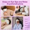 6 10 Pack Steam Eye Masks, Lavender Scent Disposable Self-Heating Warm Compress Eye Patches, Relieve Eye Fatigue, Perfect for Home Use, Sleep, Spa & Tr