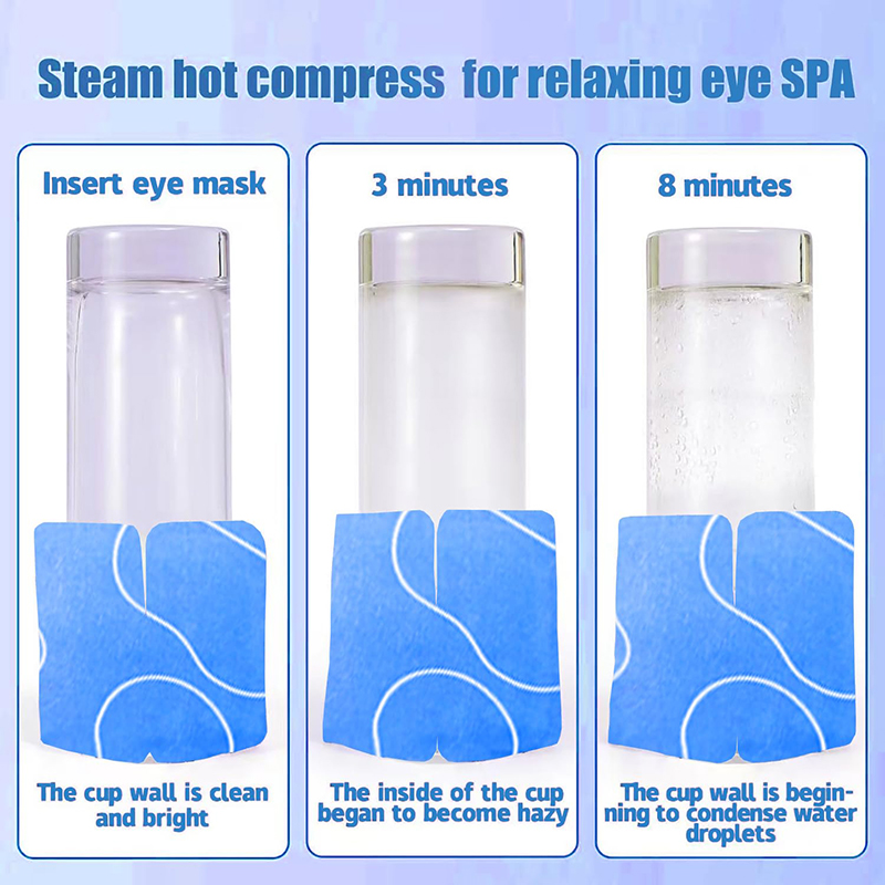 6 48 Pack Steam Eye Masks, Fragrance-Free Disposable Self-Heating Warm Compress Eye Patches for Dry Eyes, Help Reduce Dark Circles & Eye Puffiness, Rel