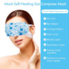6 Steam Eye Masks, Pack of 16 Disposable Self-Heating Moist Warm Compress Eye Patches, 40-60 Mins Heat Duration for Dry Eyes, Perfect for Sleep, Spa Re