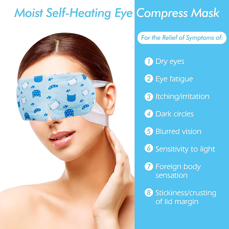 6 Steam Eye Masks, Pack of 16 Disposable Self-Heating Moist Warm Compress Eye Patches, 40-60 Mins Heat Duration for Dry Eyes, Perfect for Sleep, Spa Re