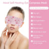 6 Steam Eye Masks, Pack of 16 Disposable Self-Heating Moist Warm Compress Eye Patches, 40-60 Mins Long-Lasting Warm Steam to Relieve Dry Eyes, Ideal fo