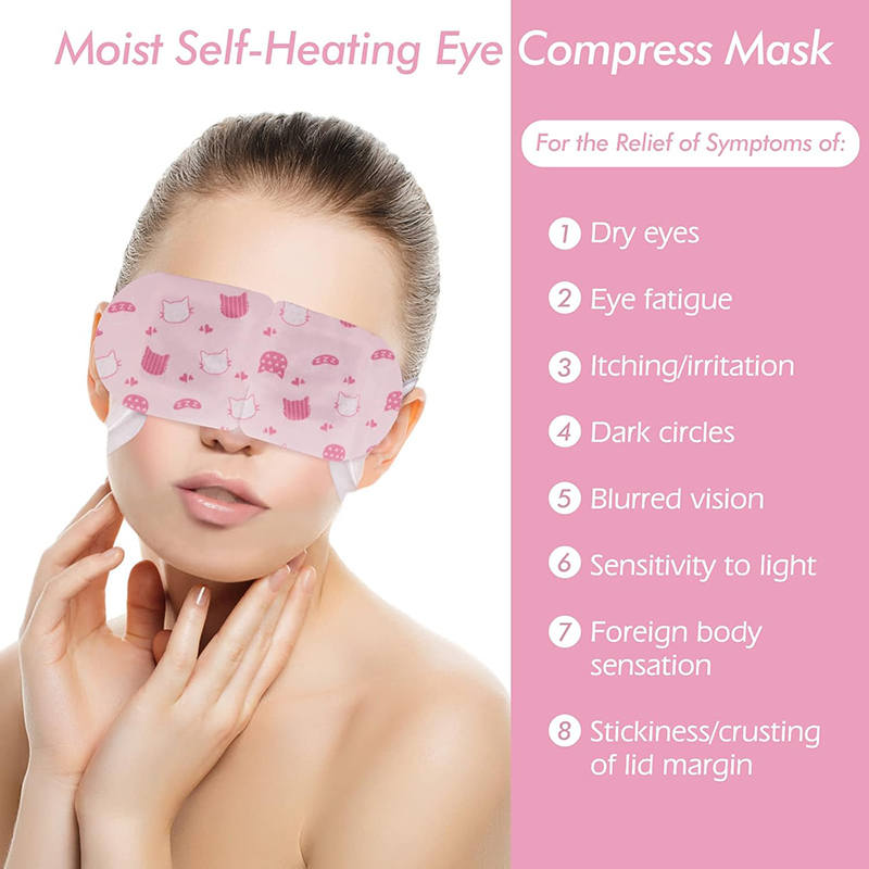 6 Steam Eye Masks, Pack of 16 Disposable Self-Heating Moist Warm Compress Eye Patches, 40-60 Mins Long-Lasting Warm Steam to Relieve Dry Eyes, Ideal fo
