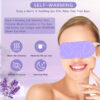 6135RGfg1IL 48 Pack Steam Eye Masks, Lavender Scent Disposable Self-Heating Warm Compress Eye Patches for Eye Spa Therapy, Relieve Sleep Stress and Eye Fatigue