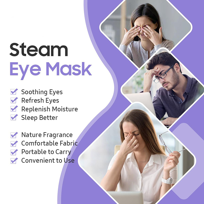 615ktINgNcL._SL1200_ 20 Count Steam Eye Masks, Self-Heating Warm Compress for Eyes, Disposable Heat Steam Eye Patches, Ideal for Sleep, Spa & Travel Essentials, Relaxatio