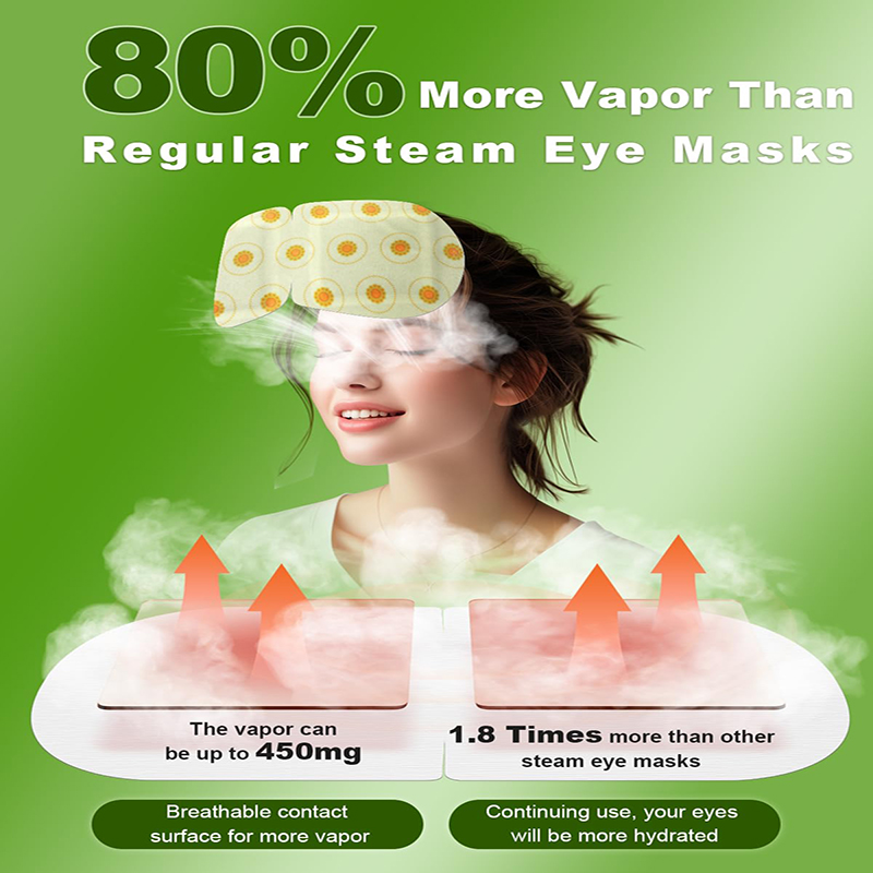 61q5MVCELtL._SL1500_ 30 Pack Chamomile Steam Eye Masks, Disposable Auto Self-Heating Warm Compress Sleep Eye Patches for Dry Eyes, Moisturizing for Women to Soothe Eye Fa