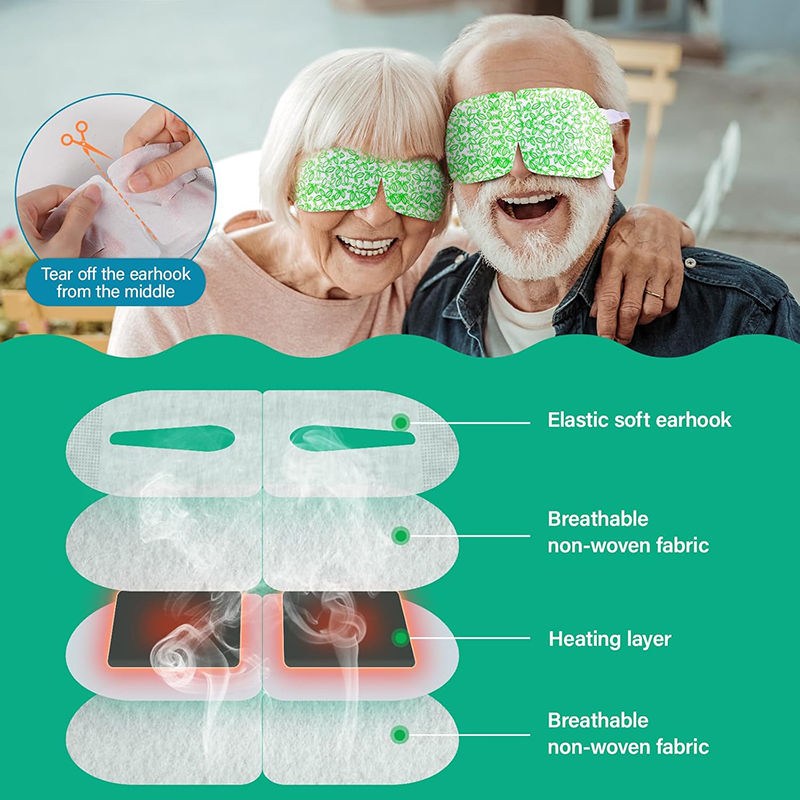 7 16 Pack Steam Eye Masks, Warm Compress Sleep Eye Patches for Dry Eyes, Auto Self-Heating Eye Masks for Relaxation, Moisturizing for Women, Relieve Ey