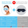 7 Steam Eye Masks, Pack of 16 Disposable Self-Heating Moist Warm Compress Eye Patches, 40-60 Mins Heat Duration for Dry Eyes, Perfect for Sleep, Spa Re