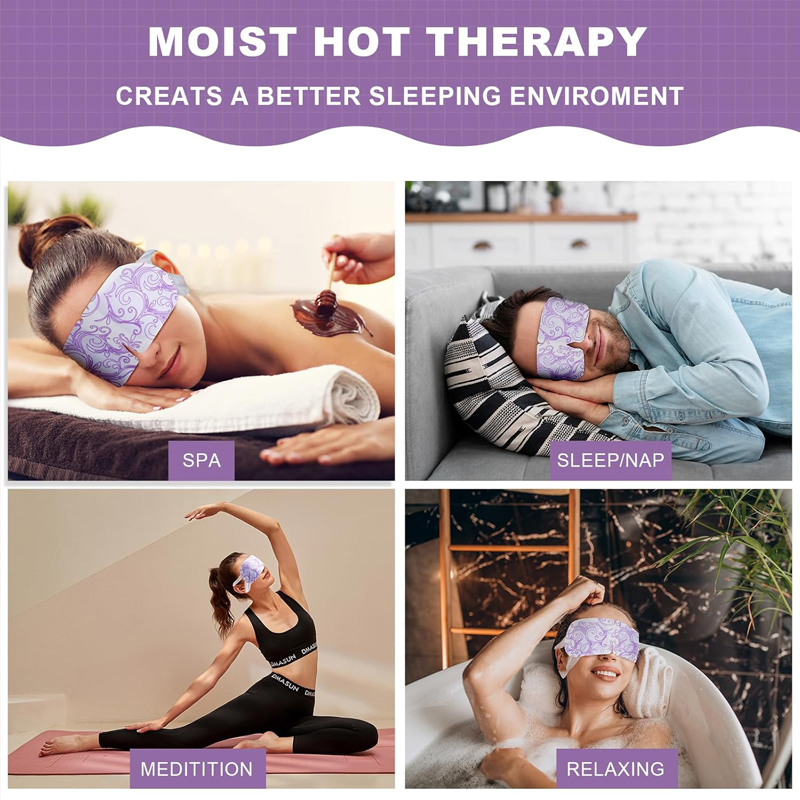 71Ndcy5C5YL._SL1500_ Pack Steam Eye Masks, Disposable Self-Heating Warm Compress Eye Patches for Dry Eyes & Sleep, Soothe Headaches & Dryness, Relieve Stress and Eye Fati