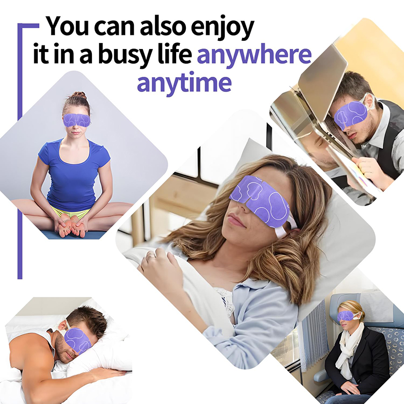 71PeNSM3oXL._SL1500_ 48 Pack Steam Eye Masks, Lavender Scent Disposable Self-Heating Warm Compress Eye Patches for Eye Spa Therapy, Relieve Sleep Stress and Eye Fatigue
