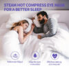 71tR7C1LXFL._SL1500_ 48 Pack Steam Eye Masks, Lavender Scent Disposable Self-Heating Warm Compress Eye Patches for Eye Spa Therapy, Relieve Sleep Stress and Eye Fatigue