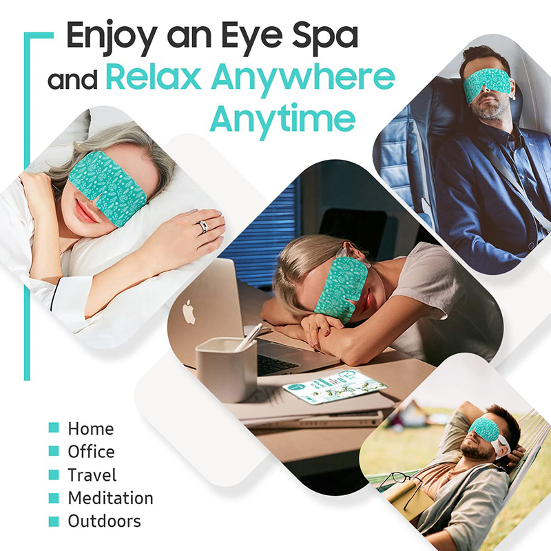 71teAw1YtqL._SL1200_ 30 Count Steam Eye Masks, Self-Heating Disposable Warm Compress Eye Patches to Soothe Eyes, Ideal for Home Sleep, Spa, Travel Essentials & Relaxation