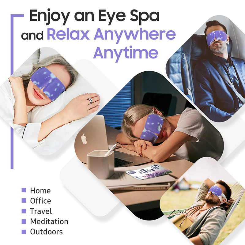 71vCC+vJ4RL._SL1200_ 20 Count Steam Eye Masks, Self-Heating Warm Compress for Eyes, Disposable Heat Steam Eye Patches, Ideal for Sleep, Spa & Travel Essentials, Relaxatio