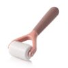 Soft Two-tone Plastic Straight Handle Derma Roller, Morandi Contrast Color Microneedling Tool