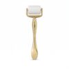 Full Metal Glossy Straight Handle Derma Roller, Integrated Luxury Polished Microneedling Tool