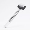 Two-tone Metal Spliced Straight Handle Derma Roller, Luxury Microneedling Tool For Face Serum Absorption