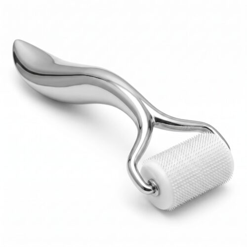 Fish-tail Streamline Derma Roller Handle for Hyaluronic Acid Microneedle, Compatible with Soluble HA Microneedle Roller Head