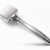 银色滚轮美容仪-45度角 Integrated Electroplated Luxury Derma Roller, Customizable Metal Version Microneedling Tool