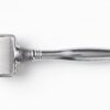 银色滚轮美容仪-侧面 Integrated Electroplated Luxury Derma Roller, Customizable Metal Version Microneedling Tool