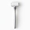 银色滚轮美容仪-正面 Integrated Electroplated Luxury Derma Roller, Customizable Metal Version Microneedling Tool
