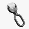 黑色双环滚轮美容仪-45度角 Loop Grip Plastic Derma Roller, Ring Handle Microneedling Tool For Face Serum Absorption