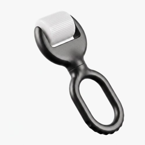 Loop Grip Plastic Derma Roller, Ring Handle Microneedling Tool For Face Serum Absorption