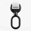 黑色双环滚轮美容仪-正面 Loop Grip Plastic Derma Roller, Ring Handle Microneedling Tool For Face Serum Absorption