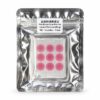 Pink Round Acne Patches White Base