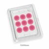 Pink Round Acne Patches White Base