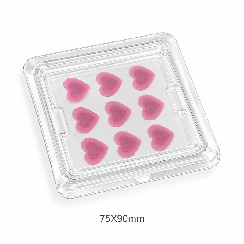 Pink Heart Acne Patches White Base