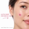 Pink Heart Acne Patches White Base