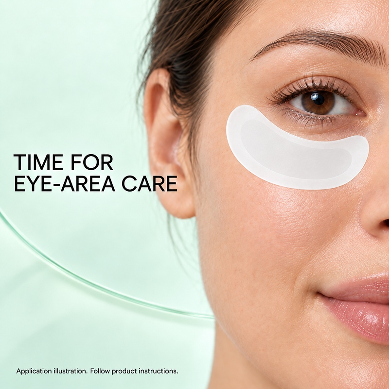 电商图_04_贴敷特写 Application Closeup White Small Eye Patches