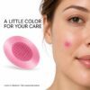 Pink Round Acne Patches White Base