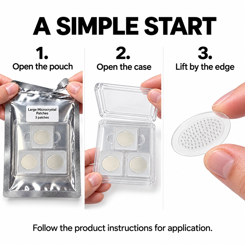 Large Microcrystal Patches 3 per Pouch